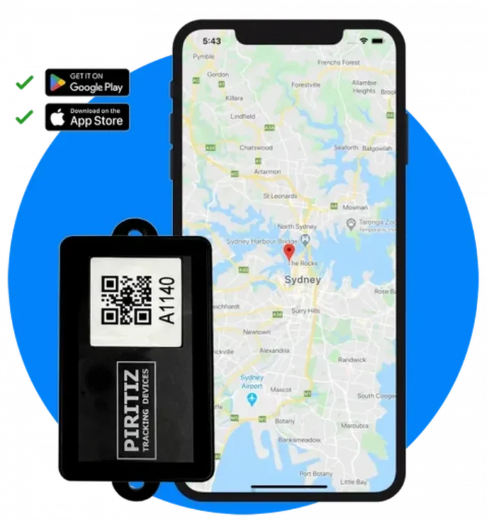 Piritiz GPS tracker — compact battery-powered tracking device for trailers, vehicles and fleet equipment