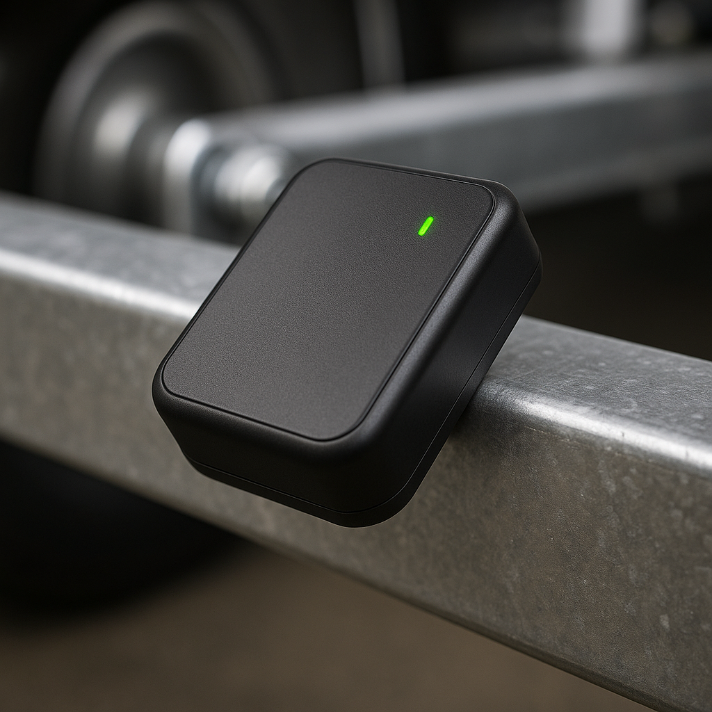 trailer tracker - GPS tracking device mounted on machinery