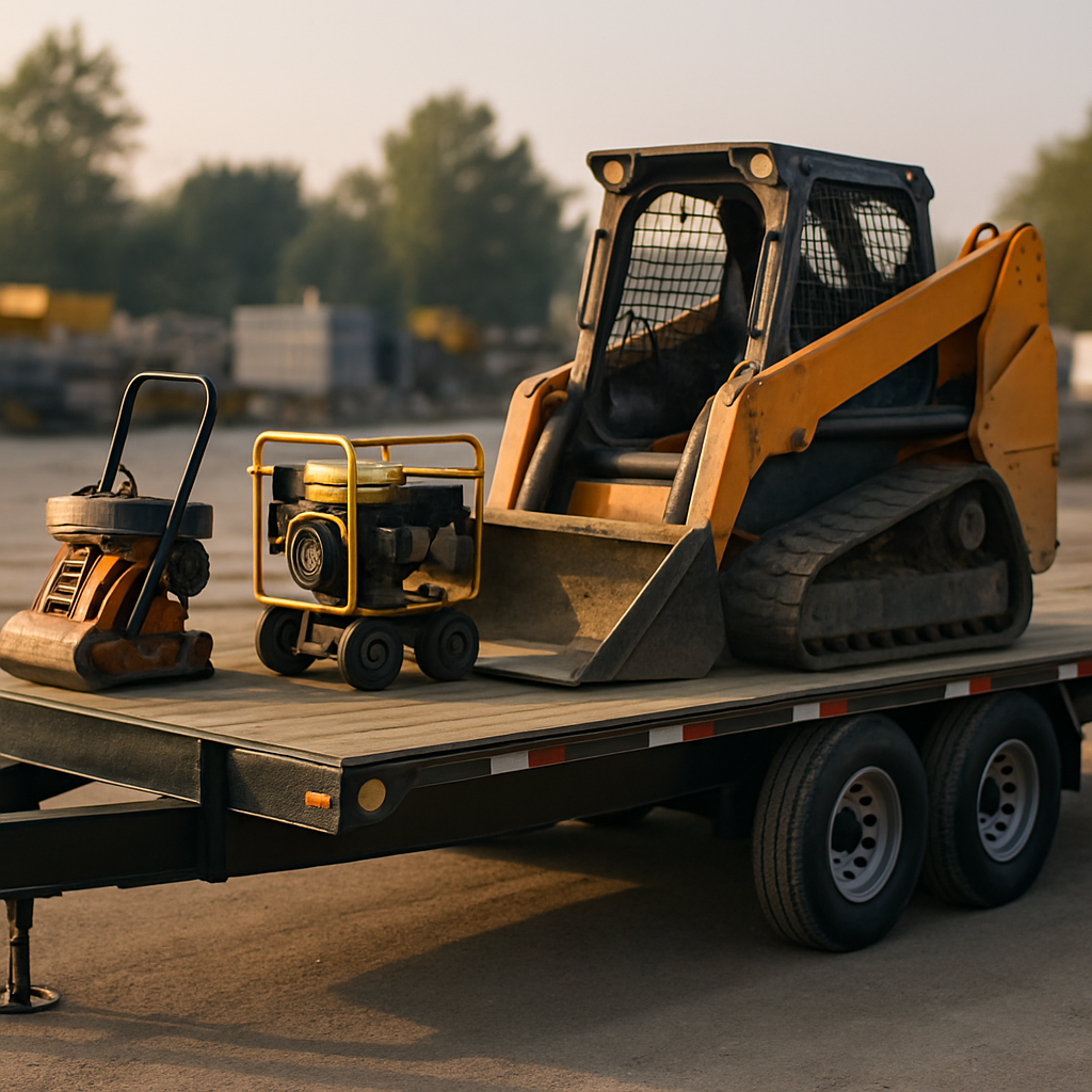 trailer tracking devices - GPS tracking device mounted on machinery