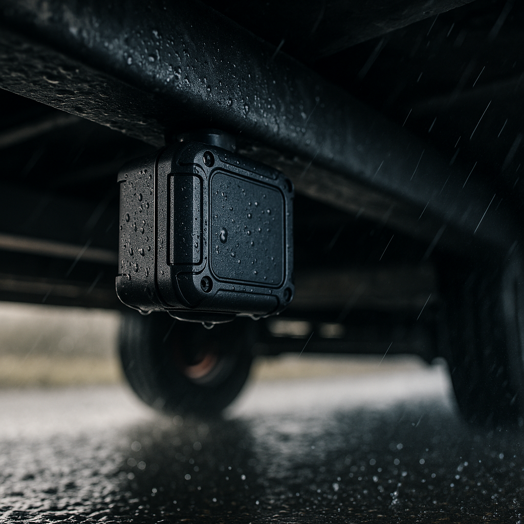 waterproof gps tracker - GPS tracking device mounted on machinery
