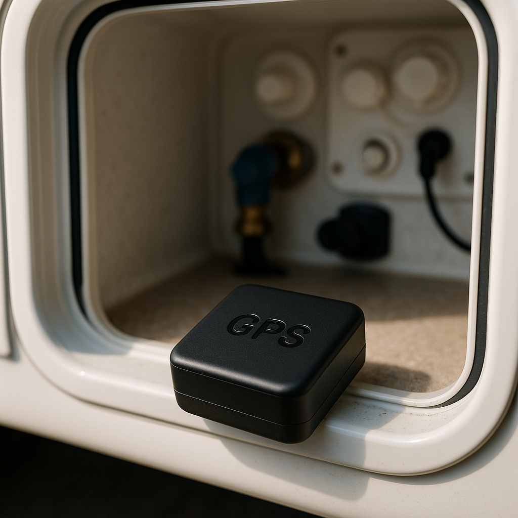 gps tracker for rv - GPS tracking device mounted on machinery